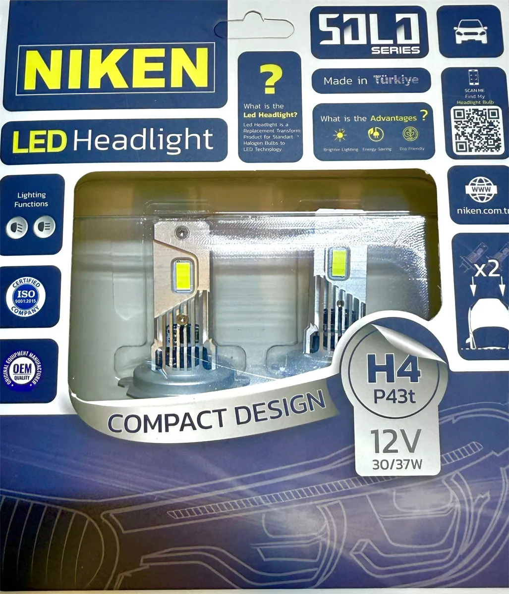 SOLO NIKEN H4 12V LED UZUN-KISA FAR 1