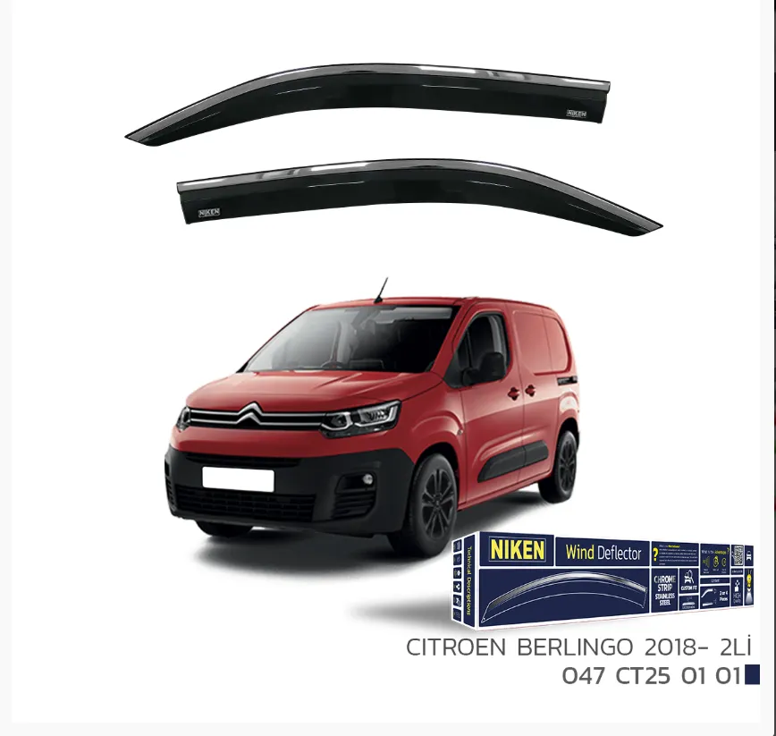 CITROEN BERLINGO 2018- KROMLU CAM RÜZGARLIGI 2Li 1