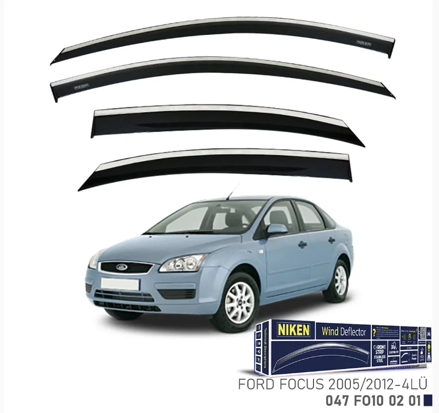 FORD FOCUS 2005-2012 KROMLU CAM RÜZGARLIGI 4LÜ 1