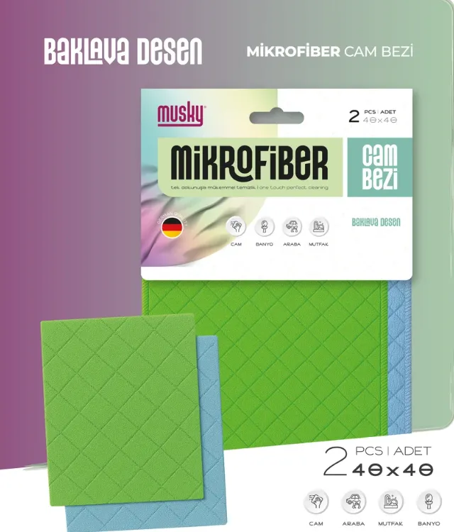 MiCROFiBER CAM BEZi 2 Li PAKET 40CMx40CM BAKLAVA 1