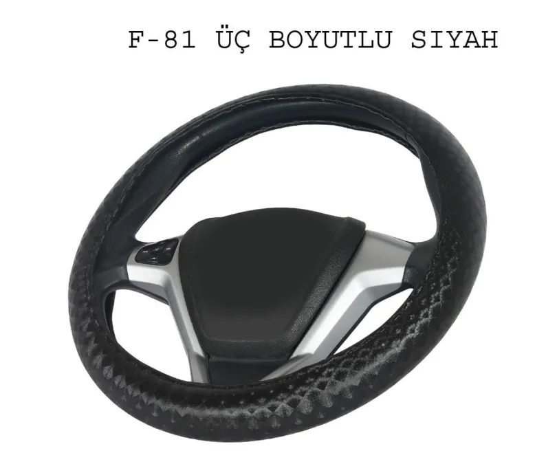 DiREKSiYON KILIFI ÜÇ BOYUTLU 38cm KUTULU SiYAH 1