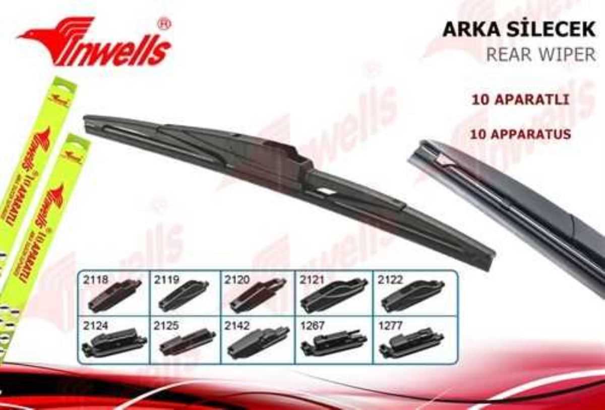 ARKA SiLECEK SÜPÜRGESi 8 APARATLI 280MM 1