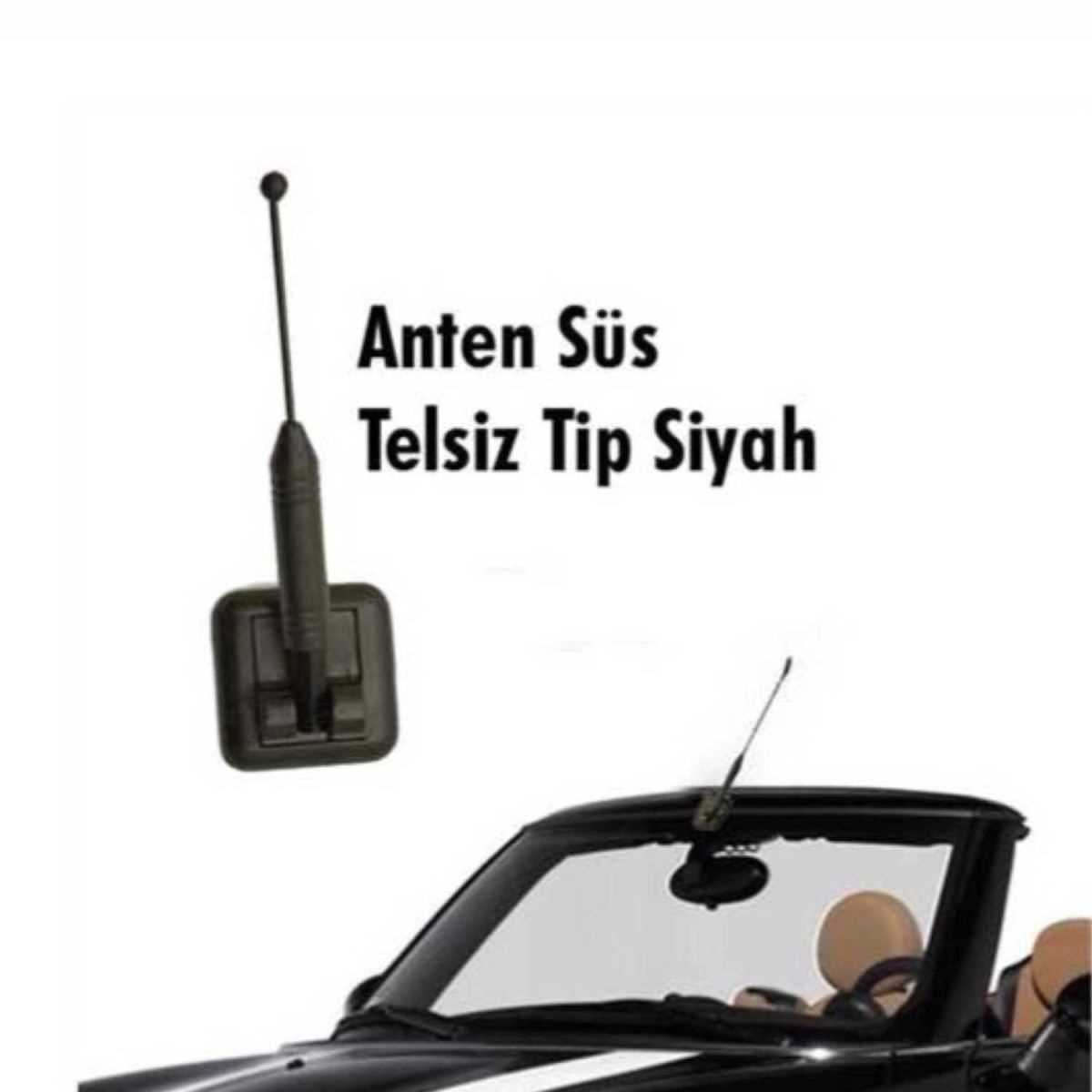 ANTEN TELSiZ TiP BLISTER SÜS 6 CM SiYAH YAPISMA 1