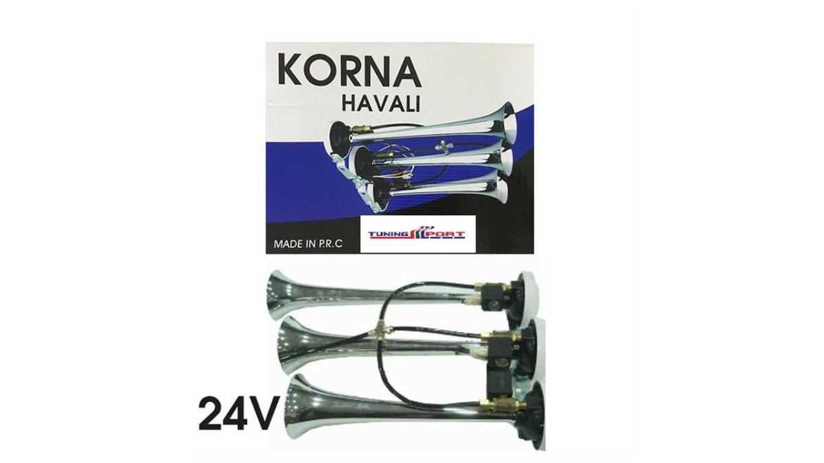 3 BORULU HAVALI OTOBÜS ( ARAP ) KORNA  12V 1