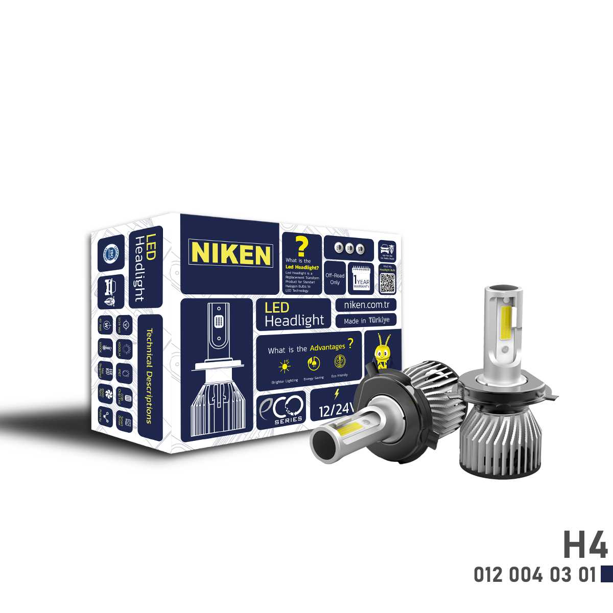 ECO SERiSi NIKEN H4 12V LED FAR 1