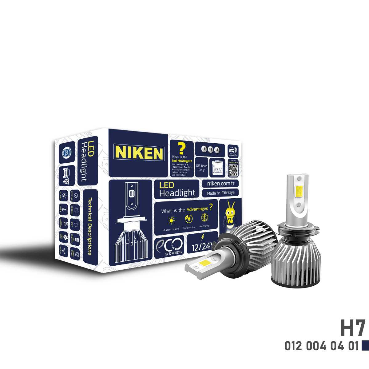 ECO SERiSi NIKEN H7 12V LED FAR 1