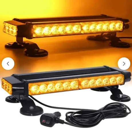 TEPE LAMBASI ÇAKAR VANTUZLU 30 LED  SARI 12V 38 CM FONK.ÇAKMAKTAN 1