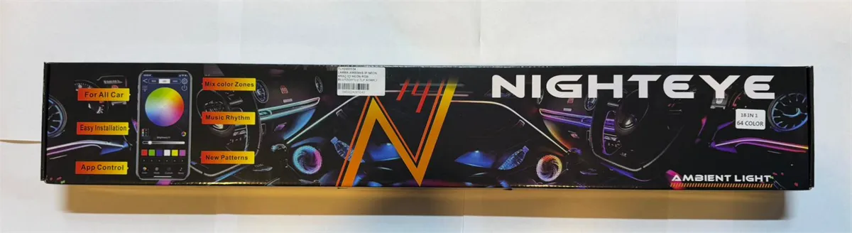 LAMBA AMBiANS iP NEON  ARAÇ iÇi NEON RGB BLUTOOHTLU TLF AYARLI 1