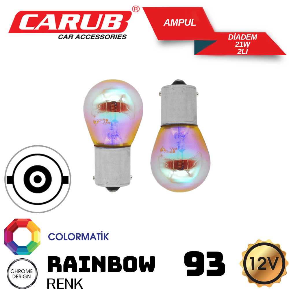 AMPUL DiADEM  12V 93 YAKIN TIRNAK ORJ TURUNCU 2 Li 1