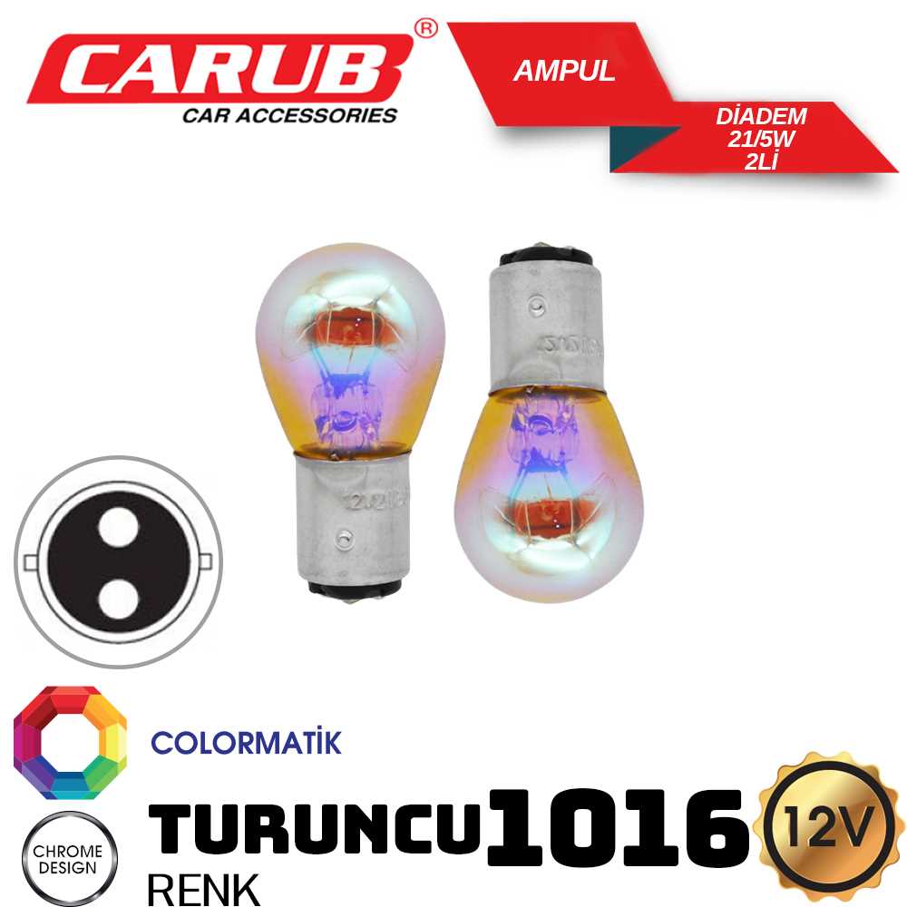 AMPUL DiADEM  12V 1016 ORJ TURUNCU 2 Li 1