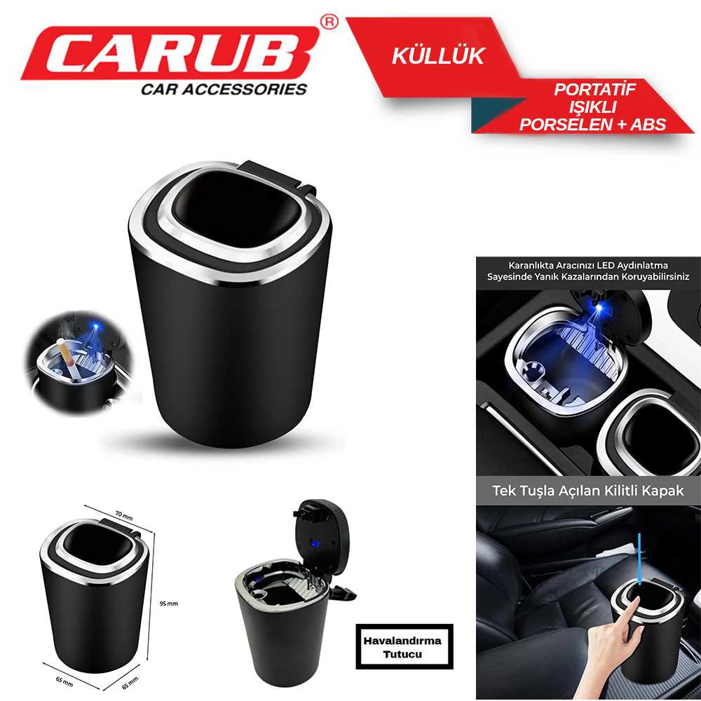 KÜLLÜK PORTATiF HAVALANDIRMA METAL KAPAKLI ISIKLI 1