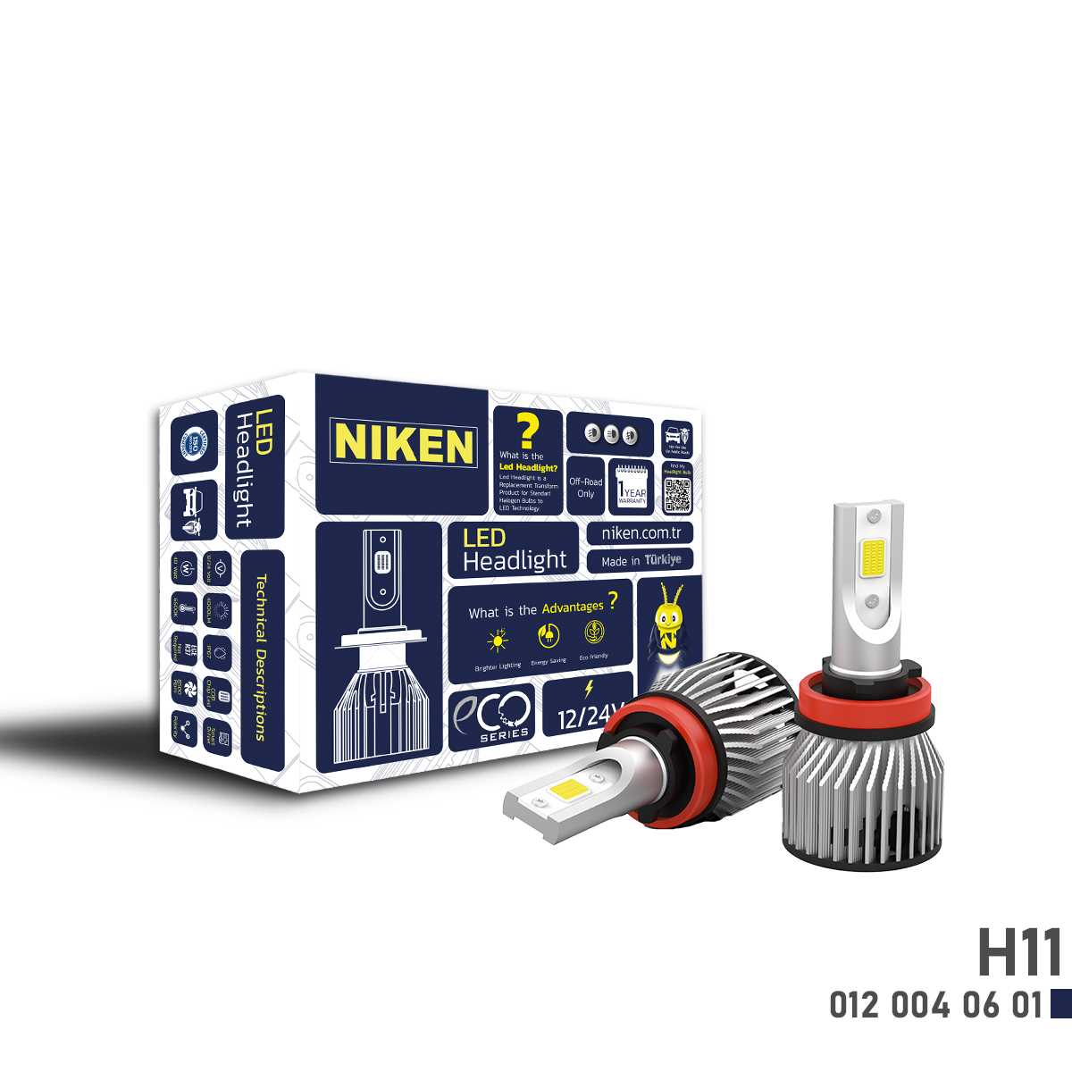 ECO SERiSi NIKEN H11 12V LED FAR 1