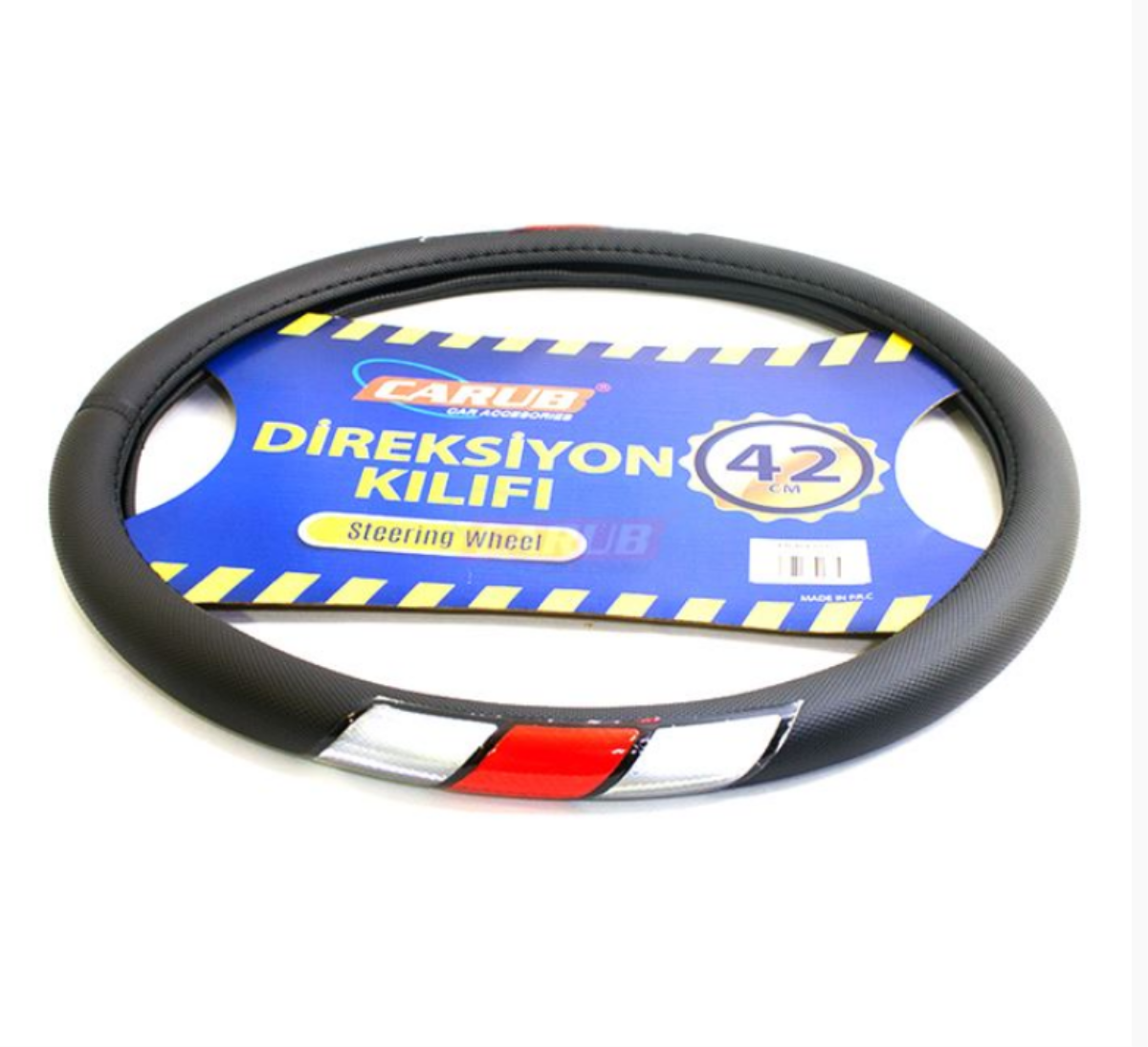 DiREKSiYON KILIFI 42 CM SiYAH KIRMIZI-GRi  FOSFORLU 1