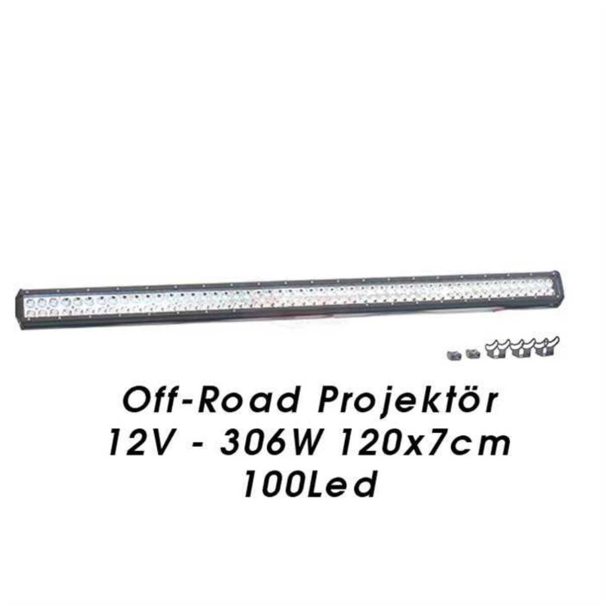 OFF ROAD SiS PROJEKTÖR  BEYAZ 120x7cm 306W 9-30V 100 LEDLi 1