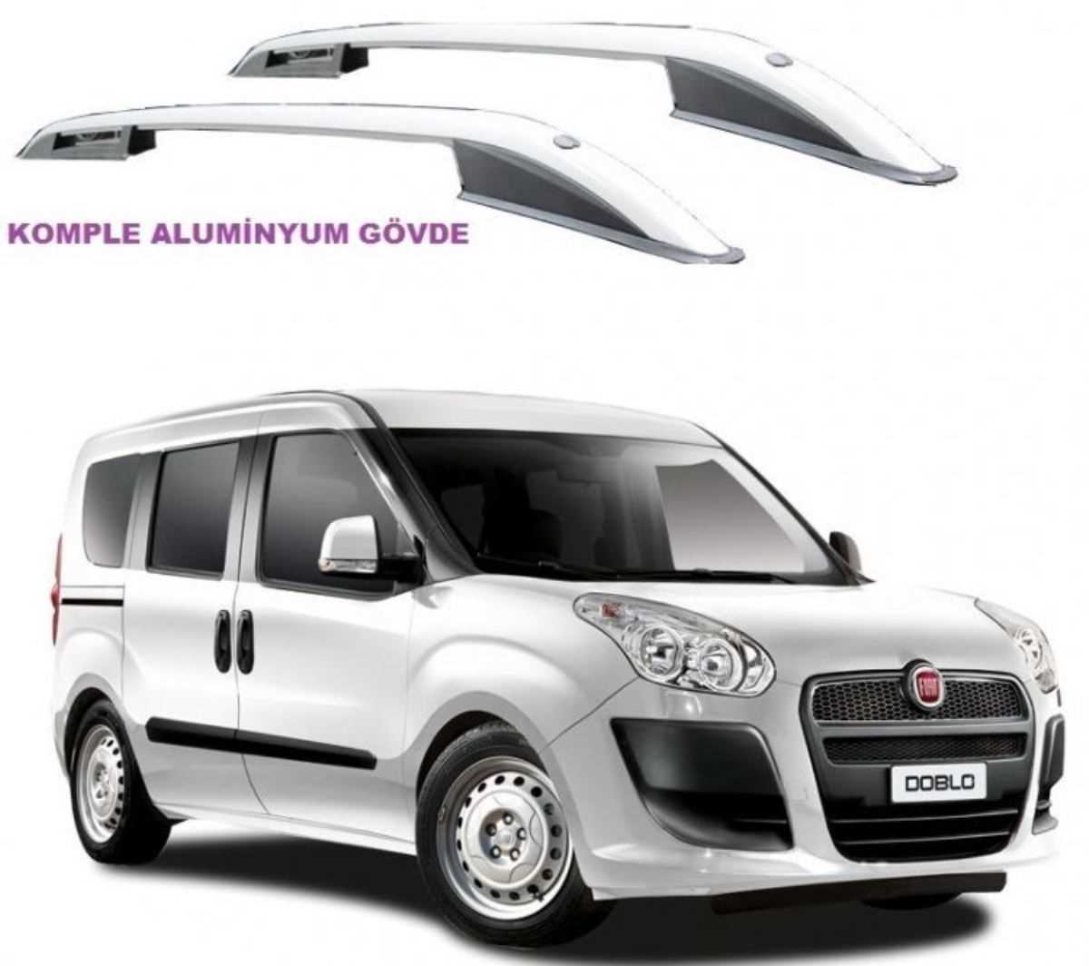 FIAT DOBLO 2010  ÜST ÇITA  ALUMiNYUM KOMPLE 1