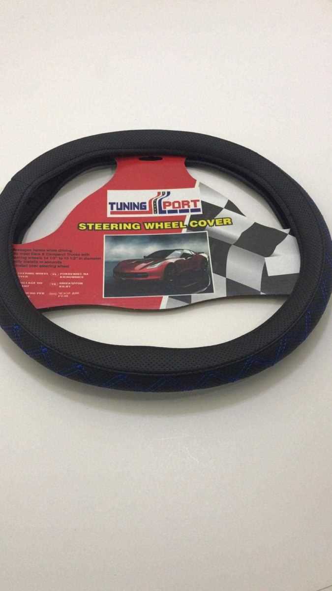 DiREKSiYON KILIFI 38 CM ÇEMBER NAKISLI SiYAH MAVi 1