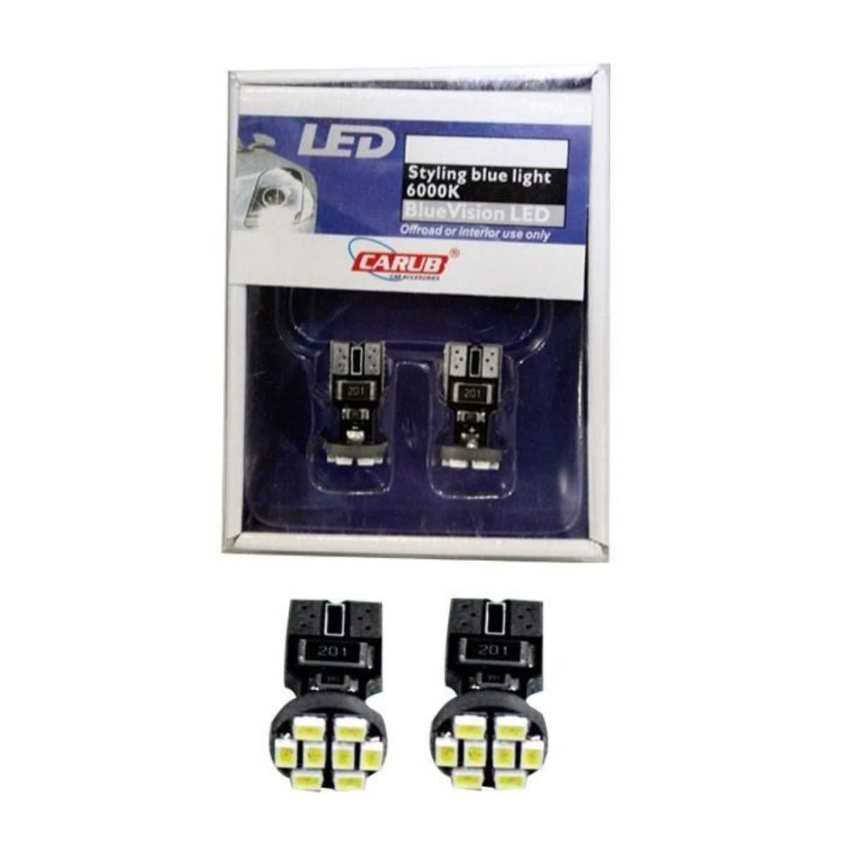 PARK LEDi T10 12V 8 SMD LEDLI MAVi TAKIM  6000K 1