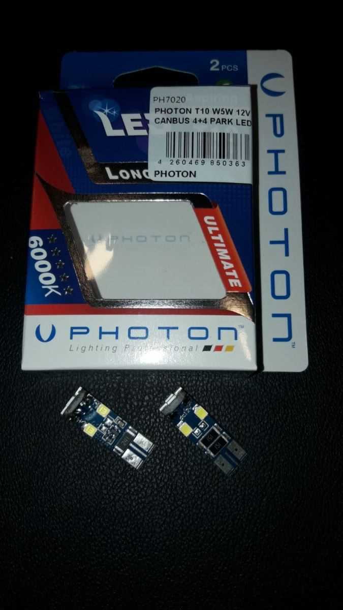 PHOTON T10 W5W 12V CANBUS PARK LED 2 Li 1