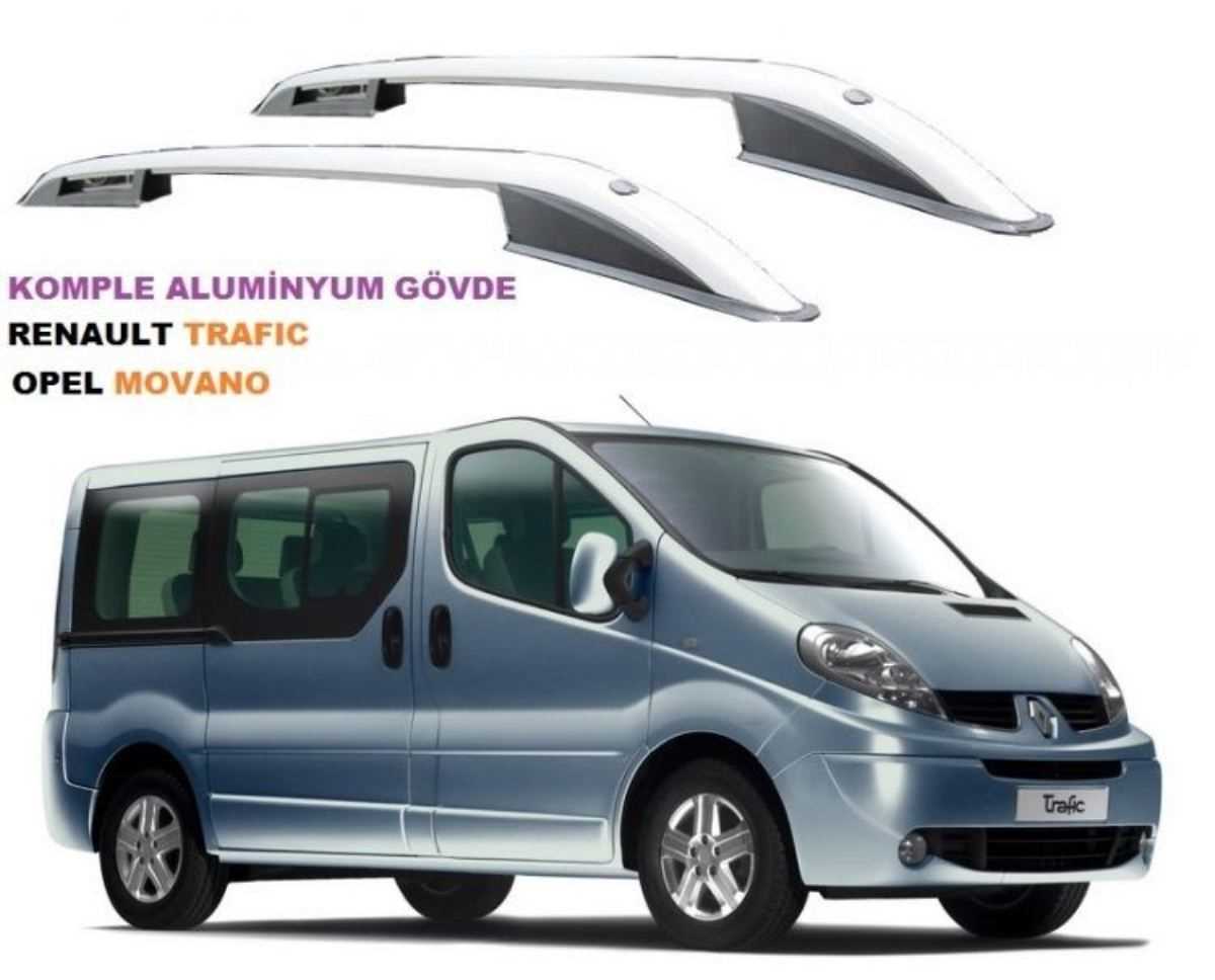 RENAULT TRAFIC EM 2004-2014 UZUN SASE  ÜST ÇITA  ALUMiNYUM KOMPLE 1