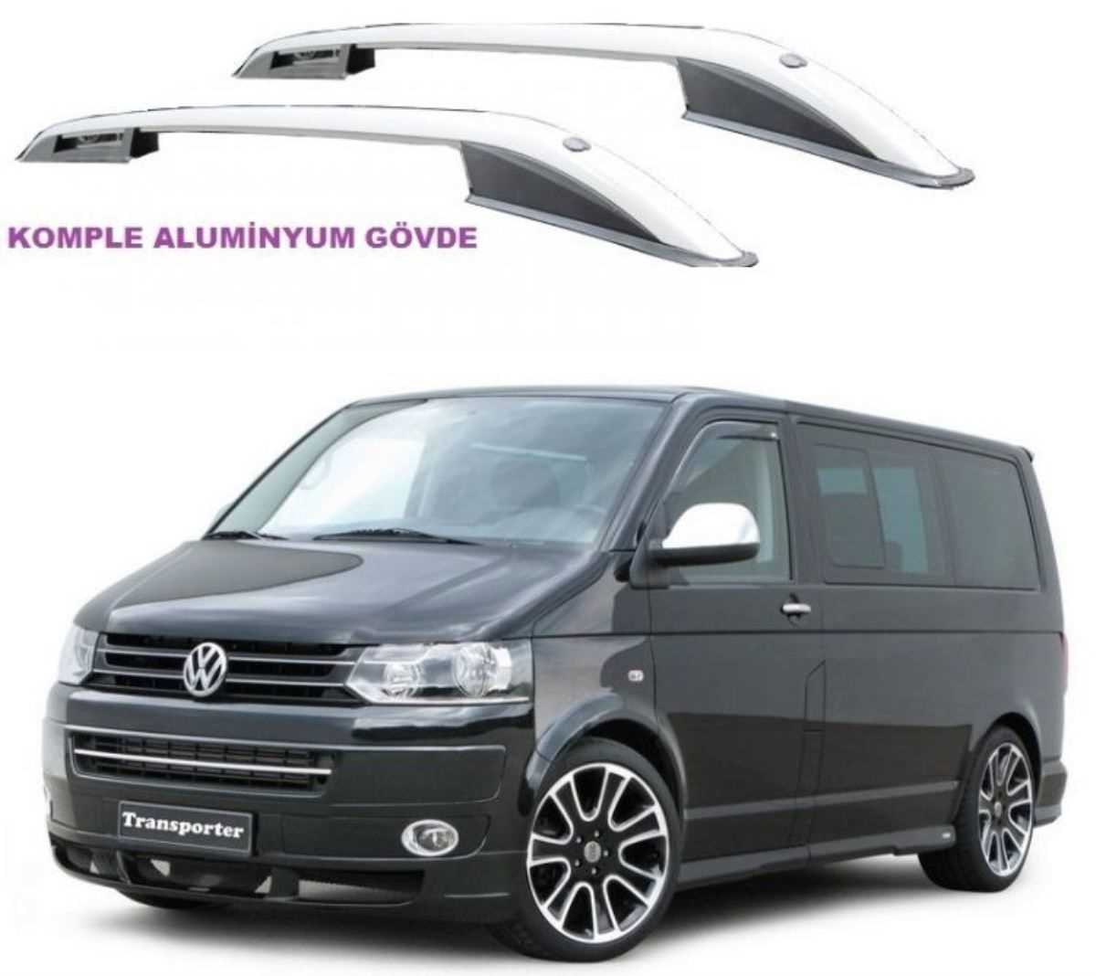 VW TRANSPORTER T5 2003  KISA SASE ÜST ÇITA ALUMiNYUM KOMPLE 1