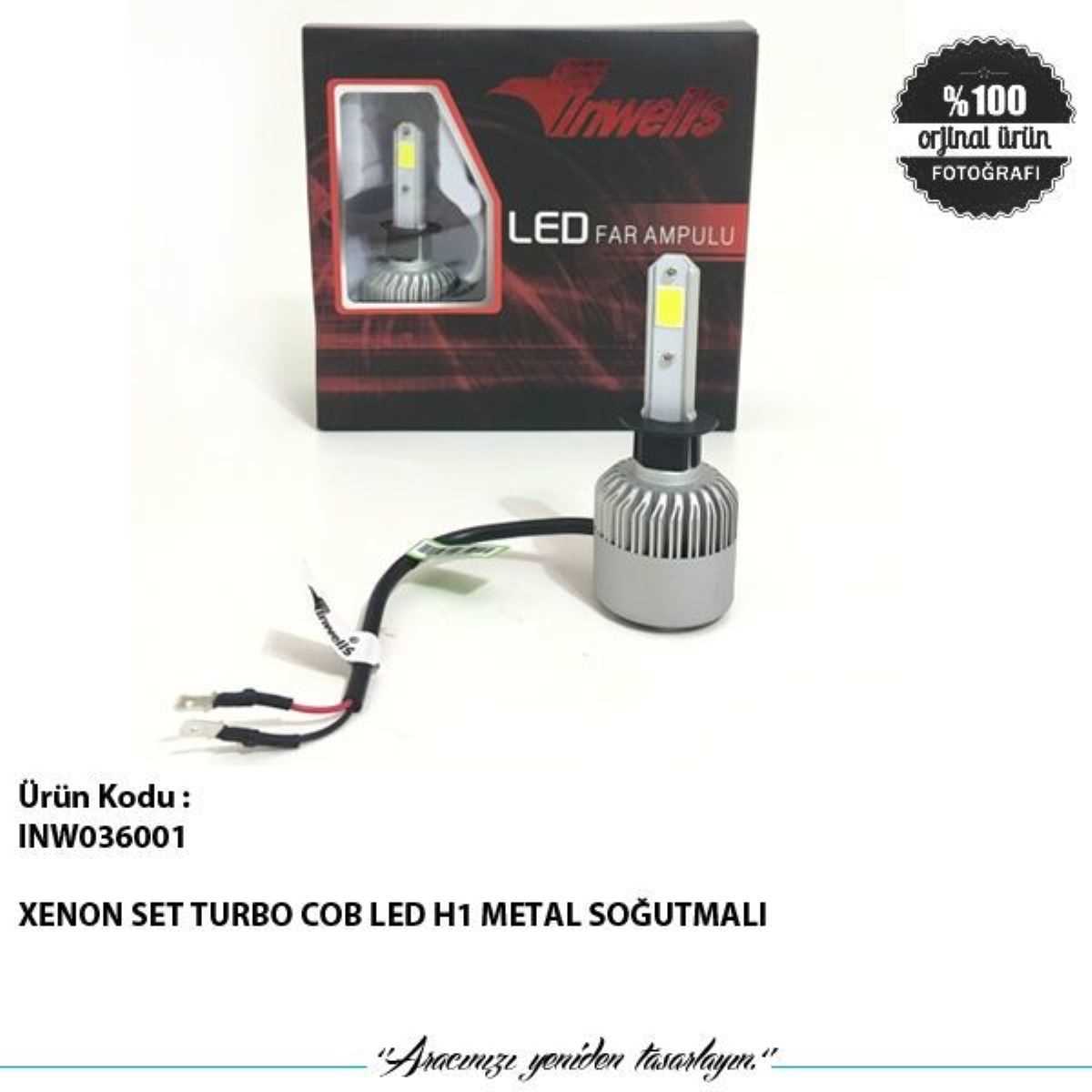 TURBO COB LED H1 METAL SOGUTMALI 1