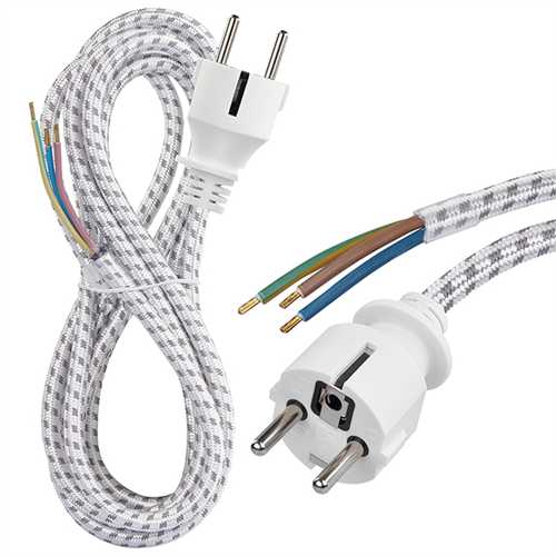 ÜTÜ KORDONU 3*0,75 MM. 1,8MT PVC