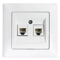 İKİLİ NUMERİS TELEFON PRİZİ (CAT 3 + CAT 3) 1