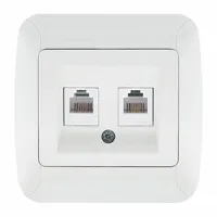 İKİLİ NUMERİS TELEFON PRİZİ (CAT 3 + CAT 3) 1