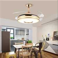 GİZLİ KANAT AVİZELİ TAVAN VANTİLATÖRÜ  (Ledli) (Kumandalı) GOLD 1