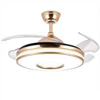 GİZLİ KANAT AVİZELİ TAVAN VANTİLATÖRÜ  (Ledli) (Kumandalı) GOLD 7