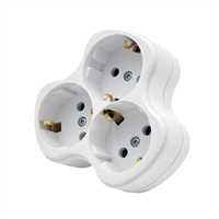 3’LÜ TOPRAKLI FİŞ/PRİZ (BEYAZ) (ÇOCUK KORUMALI) 1