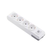 4'LÜ ANAHTARLI GRUP PRİZ KLEMENSLİ ÇOCUK KORUMALI 1