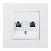 İKİLİ NUMERİS TELEFON PRİZİ (CAT 3 + CAT 3) 1