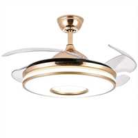 GİZLİ KANAT AVİZELİ TAVAN VANTİLATÖRÜ  (Ledli) (Kumandalı) GOLD 2