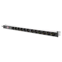 19'' 2U 12 ŞEB. PRİZLİ ŞOK KORUMALI W OTO. PRİZ BLĞ. + 1,5 m KAB. 1