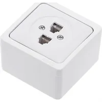 İKİLİ NUMERİS TELEFON PRİZİ (CAT 3 + CAT 3) 1
