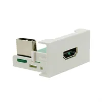 45x22,5 mm HDMI DİŞİ GİRİŞ ÇIKIŞLI L TİPİ (BEYAZ) 1