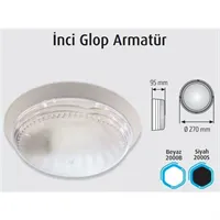 İNCİ GLOP ARMATÜR BEYAZ 1