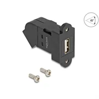 45x22,5 mm USB DİŞİ GİRİŞ ÇIKIŞLI L TİPİ (SİYAH) 1