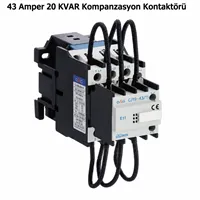 KOMPANZASYON KONTAKTÖRÜ 43 AMP.20 KVAR 1