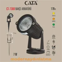 7W LED TARA KAZIKLI BAHÇE ARMATÜRÜ (YEŞİL) 1