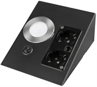5W LEDLİ ÜÇGEN SPOT SATİN KASA BEYAZ (LEDLİ+ÇİFT PRİZLİ) 1