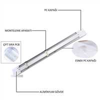 20W YATAY LEDLİ BANT ARMATÜR (BEYAZ) 8