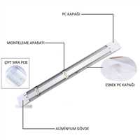 36W YATAY LEDLİ BANT ARMATÜR (BEYAZ) 4