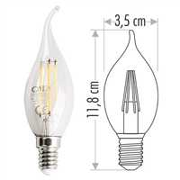 4W LED FİLAMENT KIVRIK BUJİ AMPUL (GÜNIŞIĞI) 2