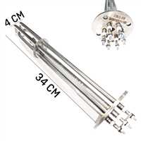 380/230V 3* 1500W L:35cm YUVARLAK FLŞ.REZ. M4 SULU 1