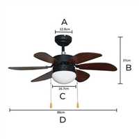 KCF280 AVİZELİ VANTİLATÖR 60W KENDAL 3