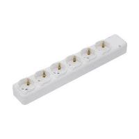 6'LI TOPRAKLI KLEMENSLİ GRUP PRİZ 1