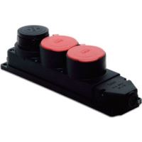 3X25A TRİFAZE 3 LÜ GRUP PRİZ - SİYAH 1