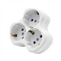 3’LÜ TOPRAKLI FİŞ/PRİZ (BEYAZ) (ÇOCUK KORUMALI) 2